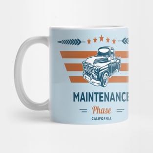 maintenance phase vintage car California Mug